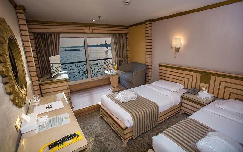 Cabin aboard the Princess Sarah Nile Cruise Nile cruise